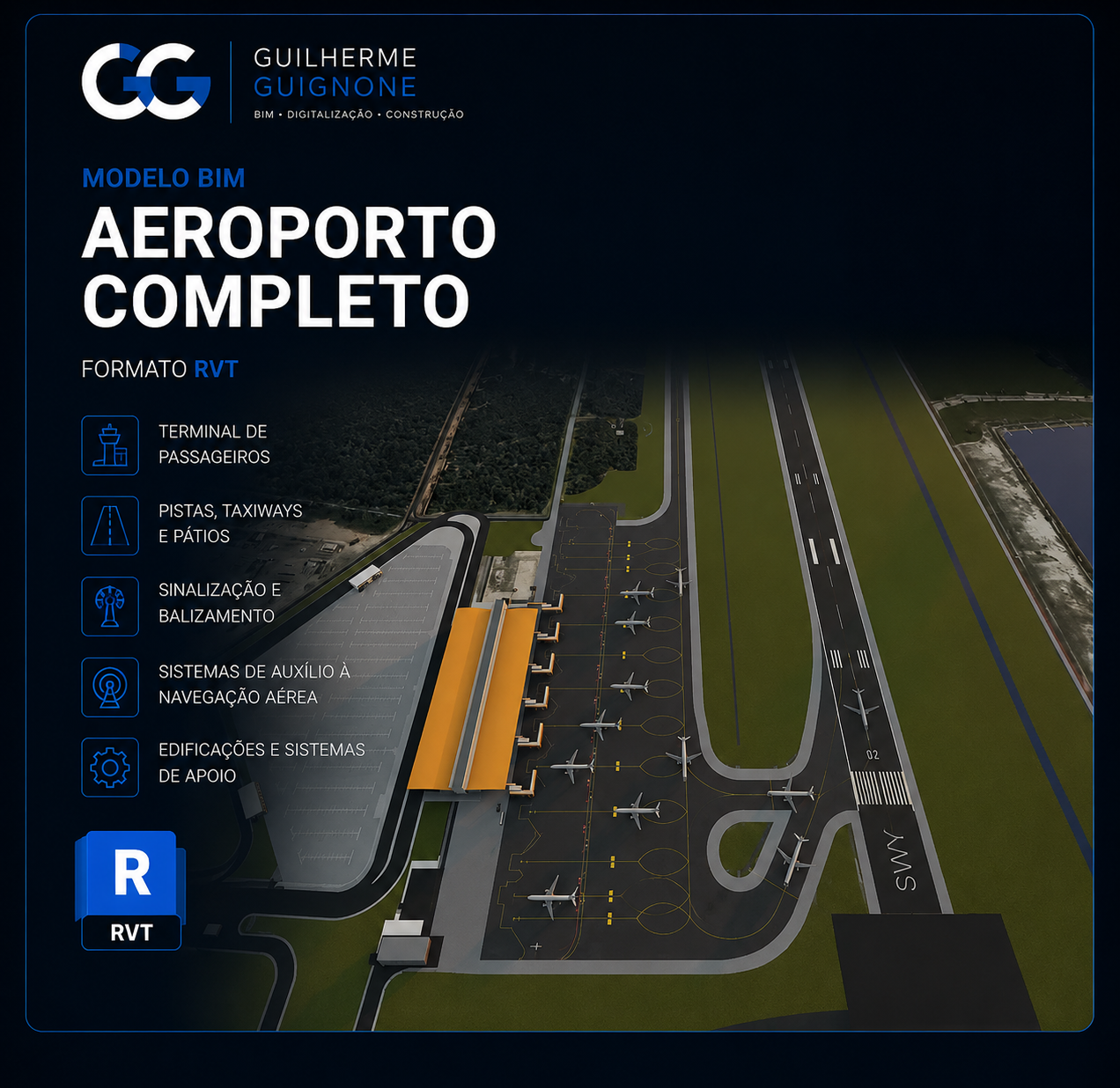 Modelo BIM de Aeroporto Completo